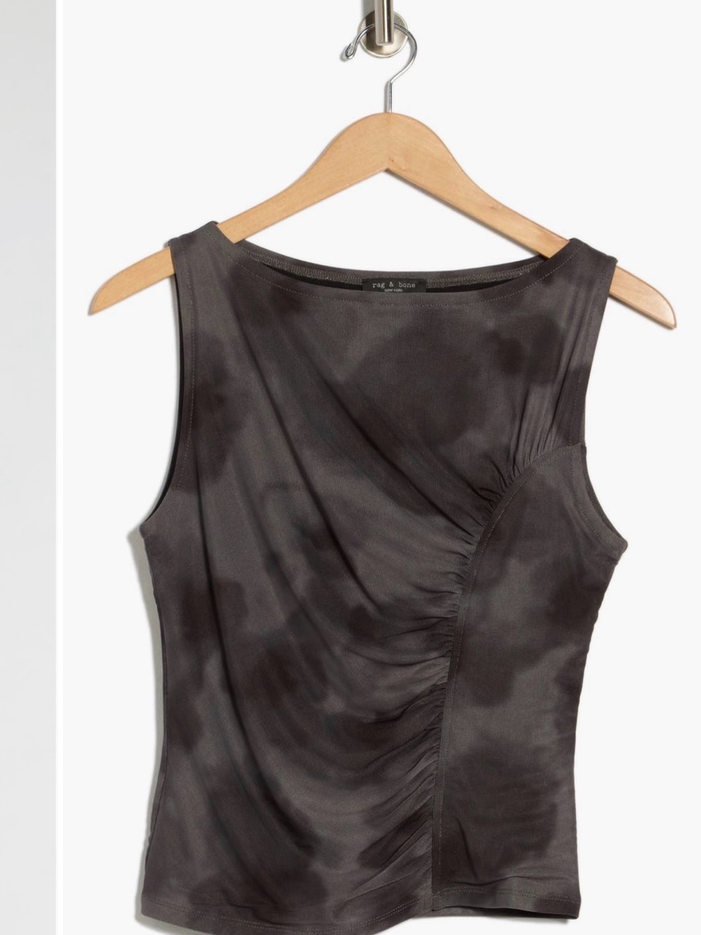 Rag and Bone Asymmetric Ruched Tank Top